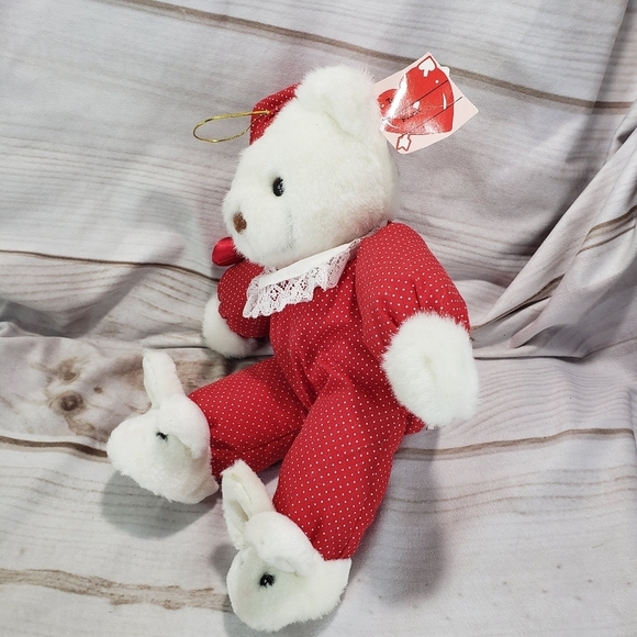 Plush Creations Inc. Dreaming Of  You Bear Pajamas Bunny Slippers Vintage 1994 - Picture 5 of 11